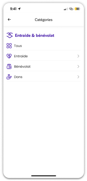 Entraide & bénévolat